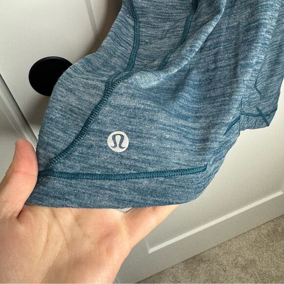 Lululemon Train Times Tank Top Heathered Nile Blue Size 8 - Picture 4 of 5